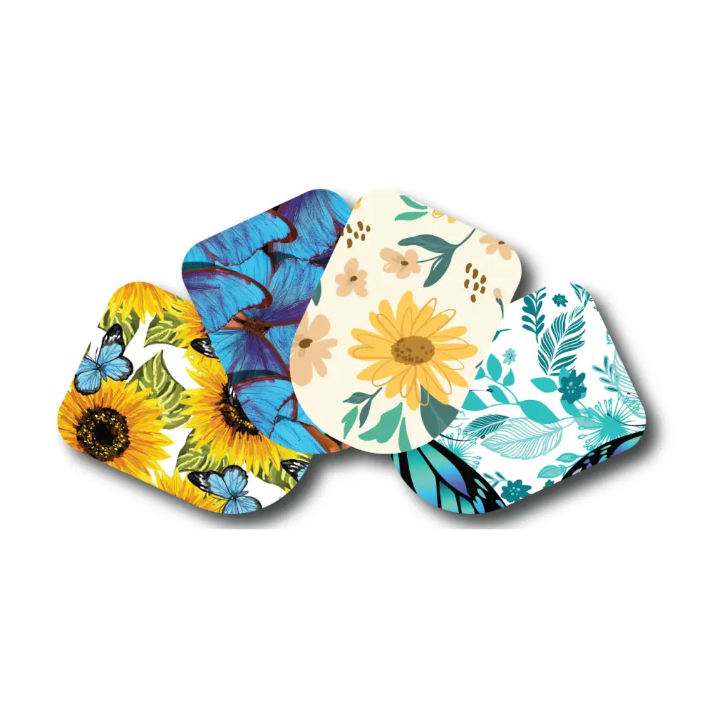 Sunflower And Butterfly Topper Variety Pack - Omnipod 4-Pack (Set of 4 Patches)
