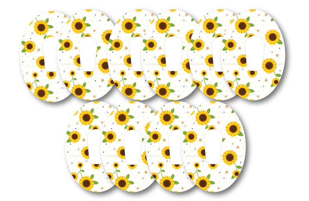 Sunflower Patch Pack CGM patch cover for Dexcom, Freestyle Libre, Omnipod.