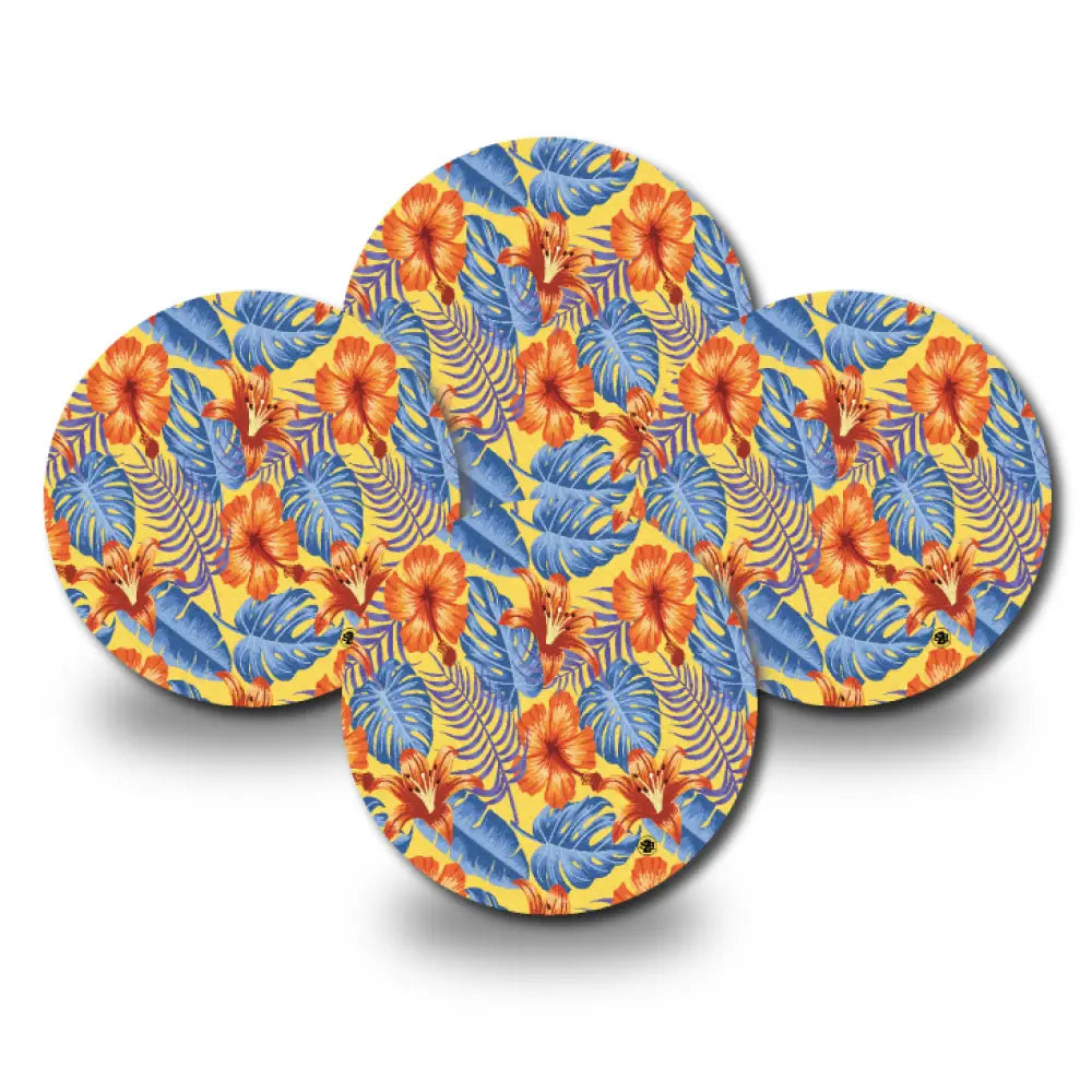 Tropical Floral - Libre 3 4-Pack (Set of 4 Patches)