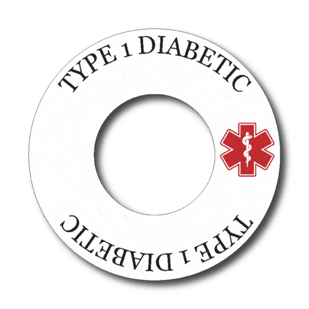 Type 1 Diabetes Awareness In White - Libre 2 Single Patch