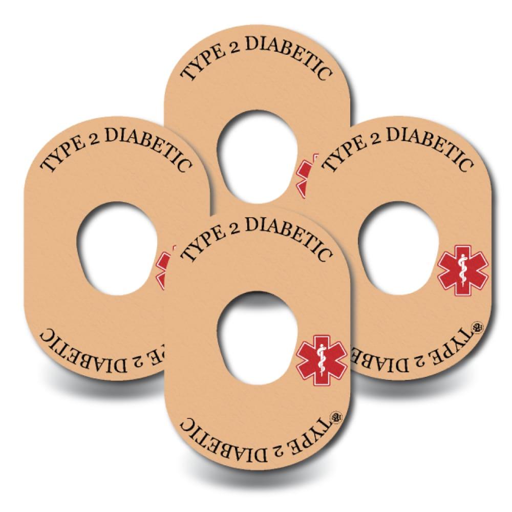 Type 2 Diabetes Awareness In Beige - Dexcom G7 4-Pack