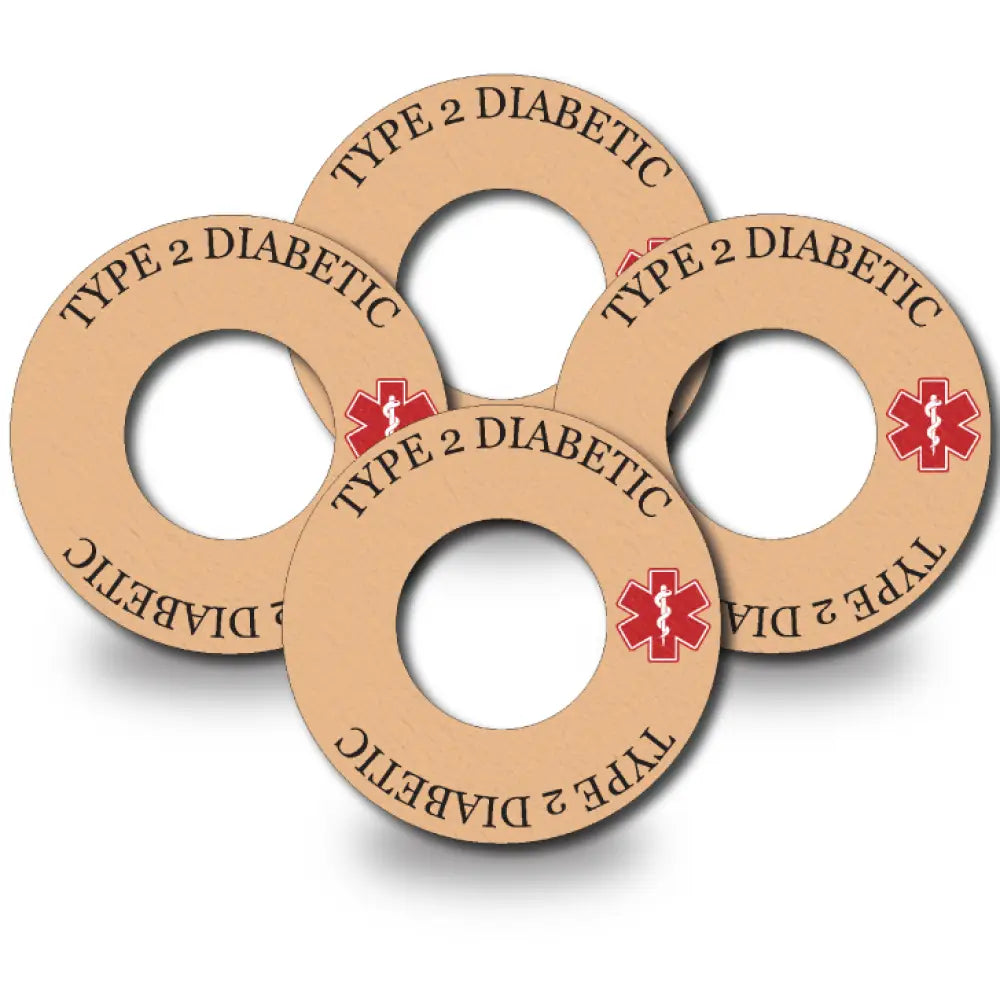 Type 2 Diabetes Awareness In Beige - Libre 4-Pack (Set of 4 Patches)