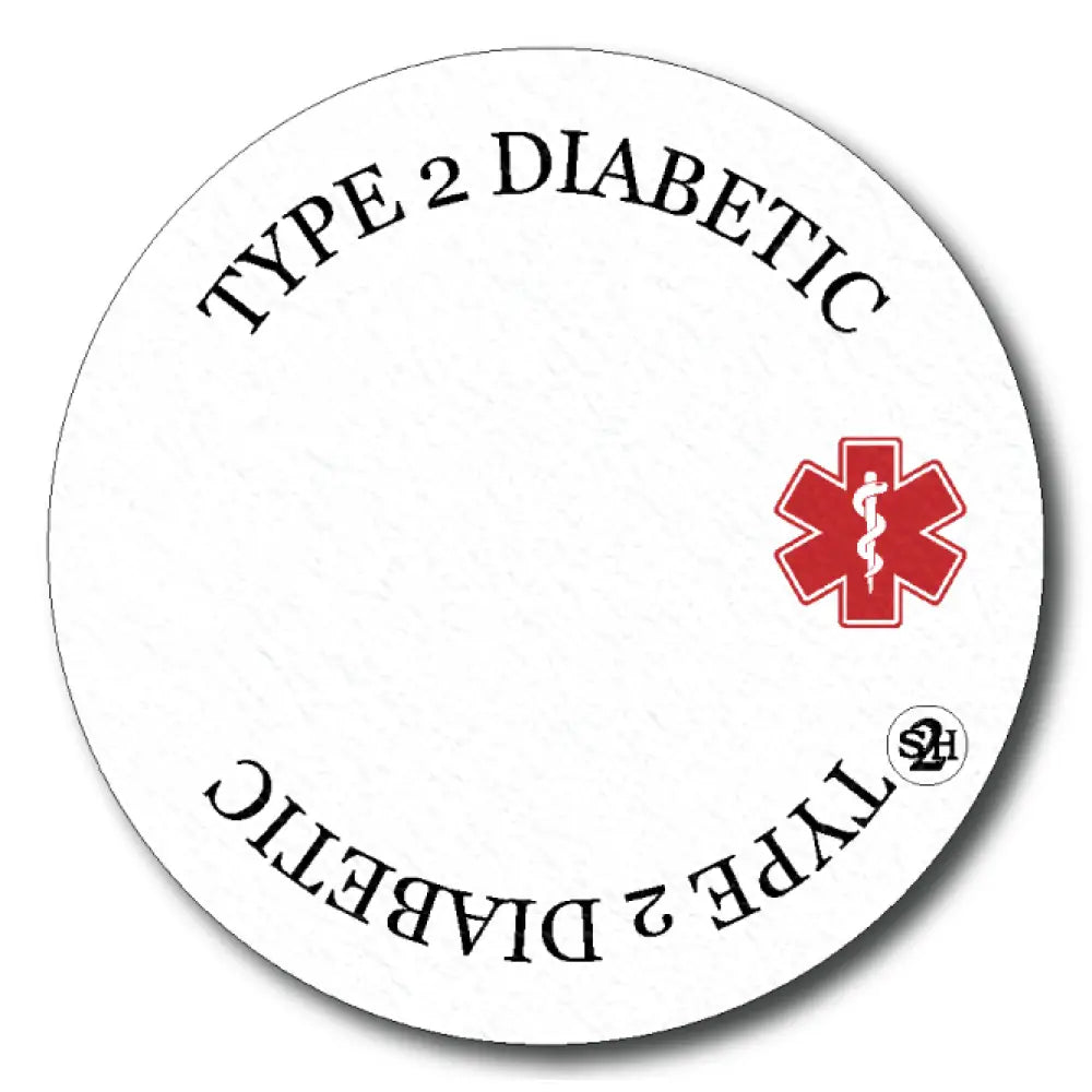 Type 2 Diabetes Awareness In White - Libre Cover-up Single Patch / Freestyle