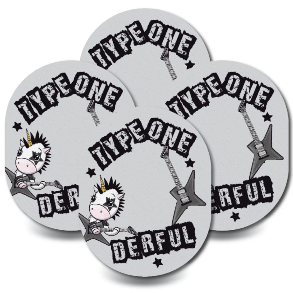 Typeone-derful Rock On Unicorn - Guardian 4-Pack (Set of 4 Patches)