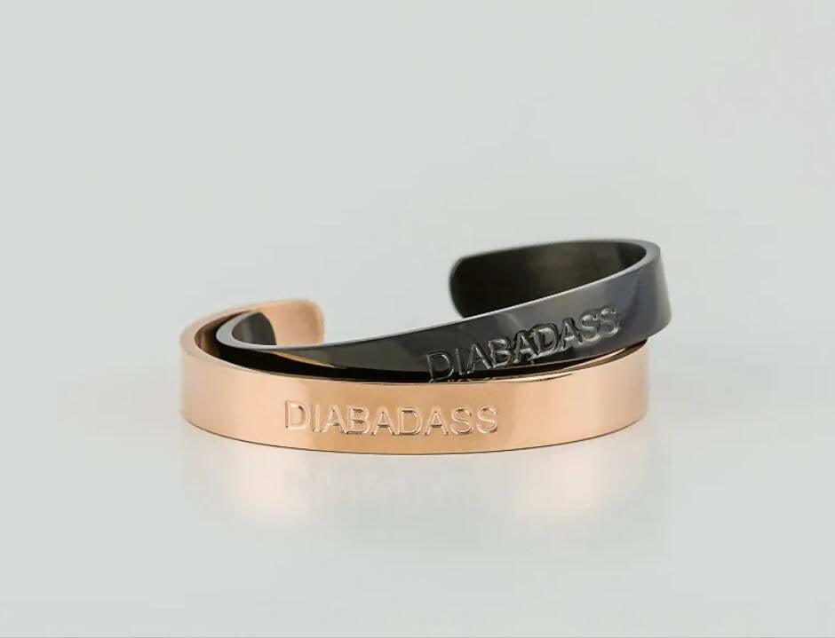 Diabadass Cuff Bracelet – Rose Gold - The Useless Pancreas