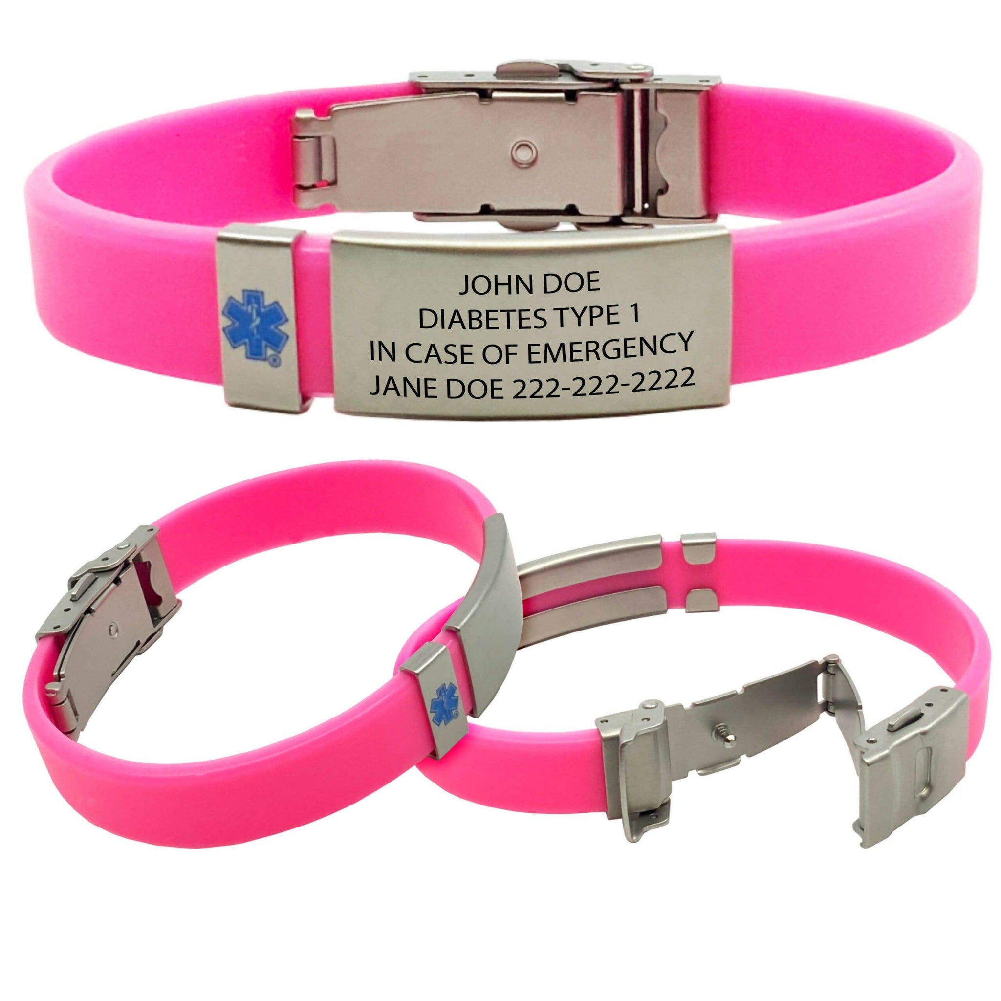 UltraSlim Medical Alert ID Bracelets Free Custom Engraving The Useless Pancreas
