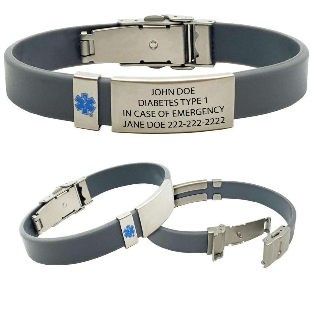 UltraSlim Medical Alert ID Bracelets – Free Custom Engraving - The Useless Pancreas