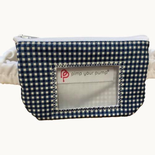 School Uniform Pump Pouch by Pimp Your Pump - Gingham with Vinyl Screen - The Useless Pancreas