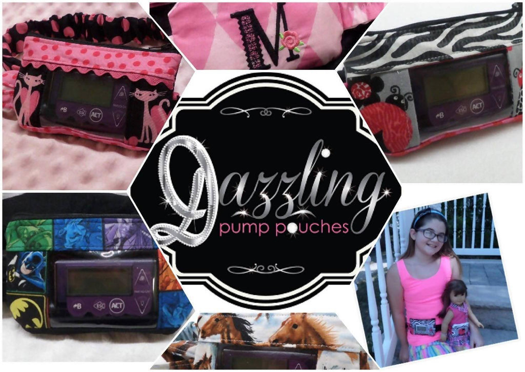 Harlequin Insulin Pump Pouch/Case With Window by Dazzling Pump Pouch - The Useless Pancreas